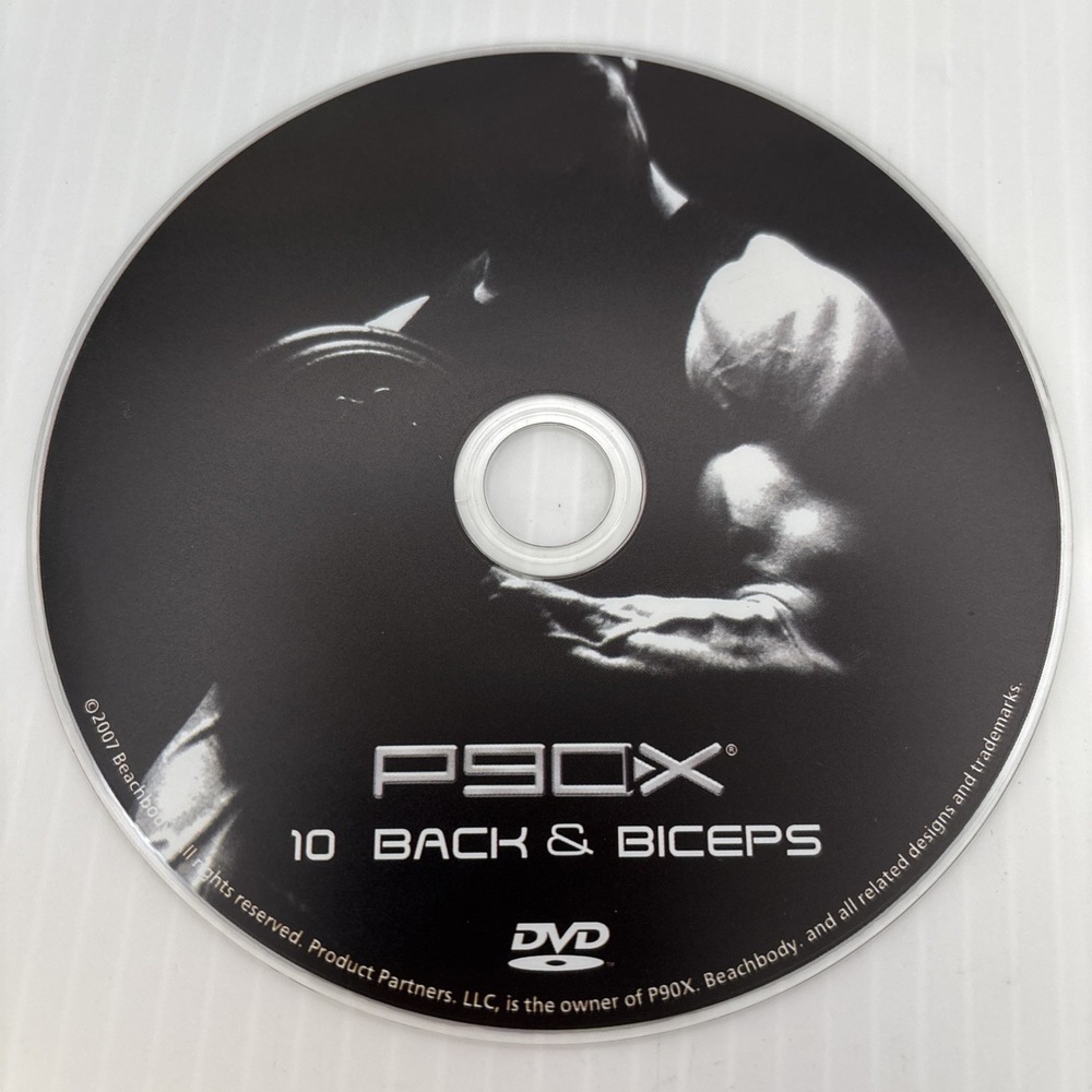 P90X Replacement Disc DVD 10 Back & Biceps new